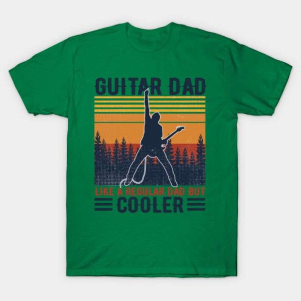 Vintage Guitar Dad T-Shirt For Guitar Players And Dads – The Best Shirts For Dads In 2023 – Cool T-shirts