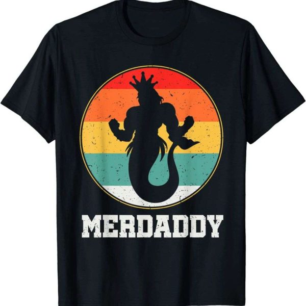 Vintage Mermaid Daddy Fish Disney Shirt – The Best Shirts For Dads In 2023 – Cool T-shirts