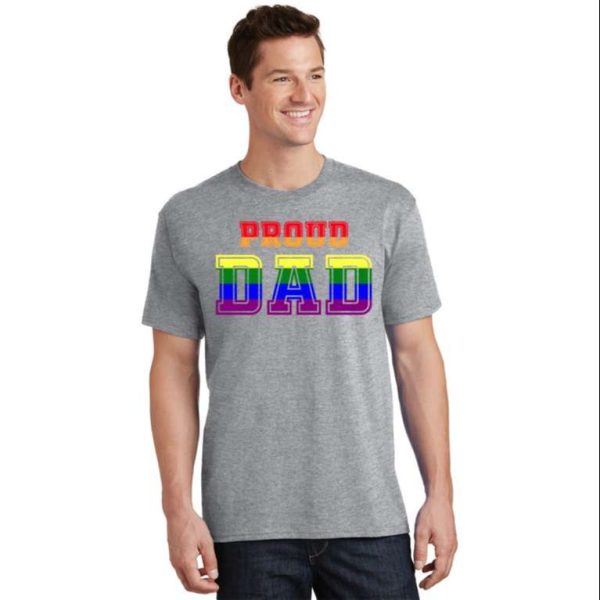 Vintage Proud Dad Lgbt Pride Transgender Gay T-Shirt – The Best Shirts For Dads In 2023 – Cool T-shirts