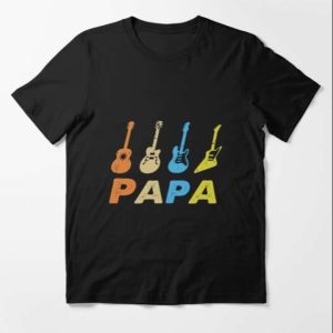 Vintage Retro Bass Guitar Papa Funny Tee Shirt – The Best Shirts For Dads In 2023 – Cool T-shirts