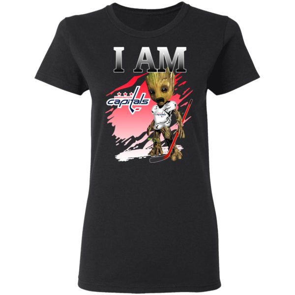 Washington Capitals I Am Groot T-Shirts