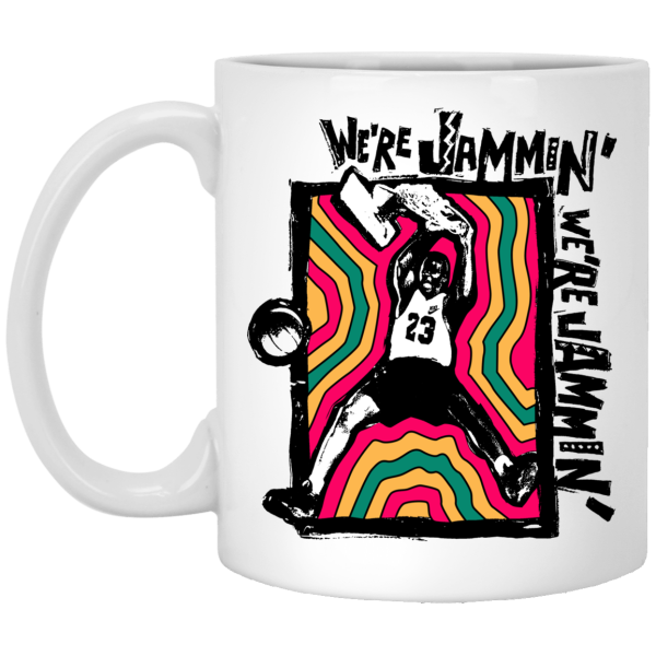 We’re Jammin’ Bob Marley Michael Jordan 23 Mug