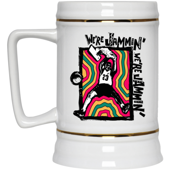 We’re Jammin’ Bob Marley Michael Jordan 23 Mug