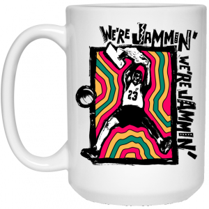 Were Jammin Bob Marley Michael Jordan 23 Mug 7