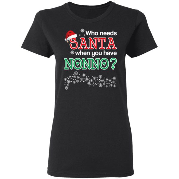 Who Needs Santa When You Have Nonno Christmas Gift Shirt