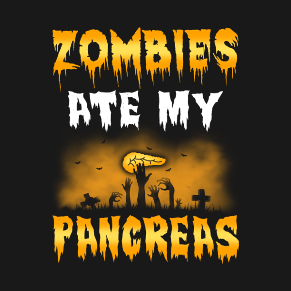 Zombies Ate My Pancreas Halloween T-shirt