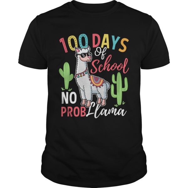 100 days of school no prob Llama shirt, hoodie, long sleeve