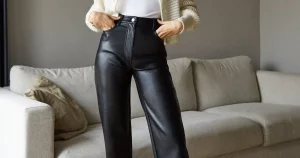 tops to wear with leather pants