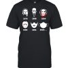 A History Of Horror Masks Halloween Horror Characters T-shirt
