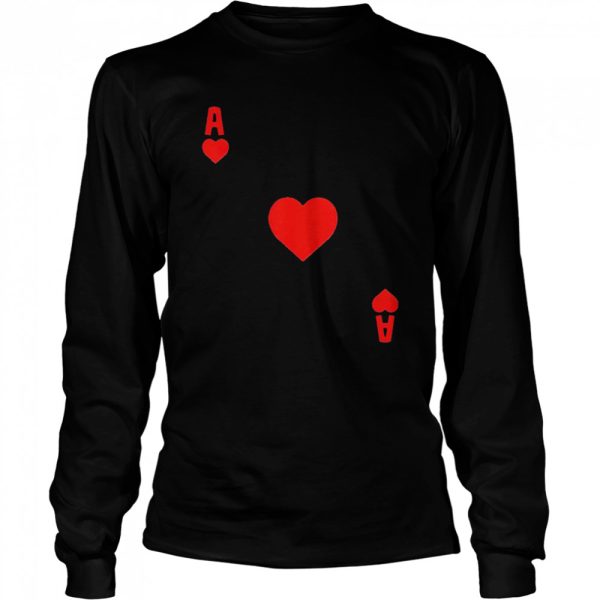 Ace of hearts cards deck Halloween shirt