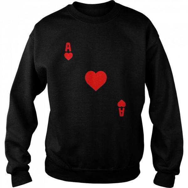 Ace of hearts cards deck Halloween shirt