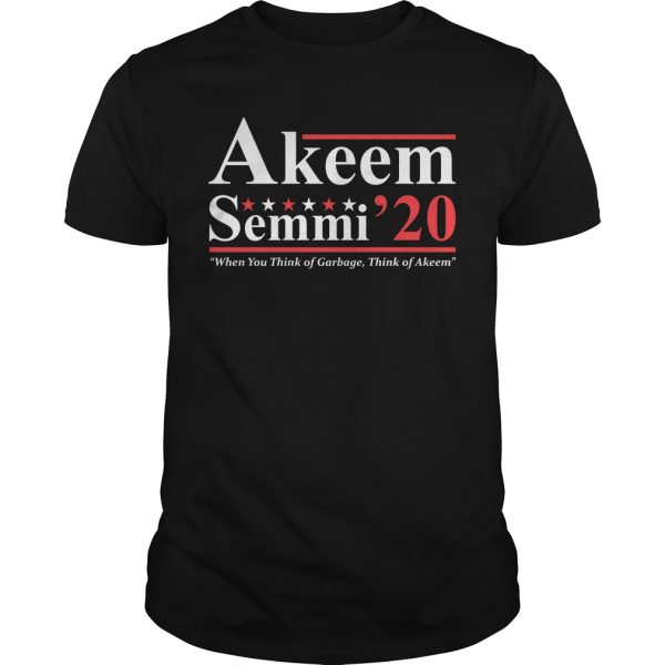 Akeem Semmi 2020 when you think of garbage think of Akeem shirt