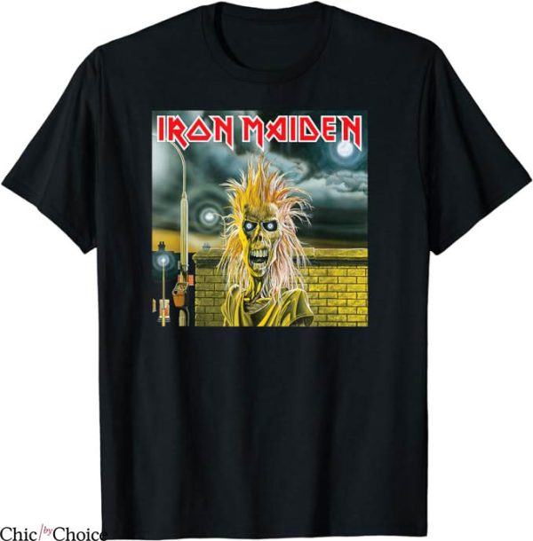 Album Cover T-Shirt Iron Maiden First Album T-Shirt Music