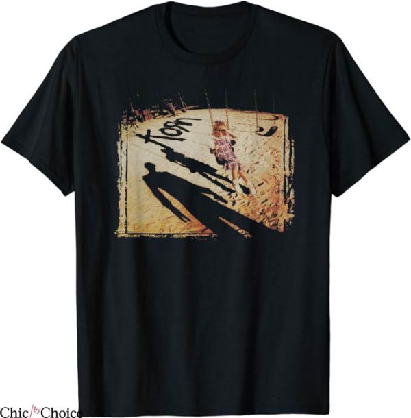 Album Cover T-Shirt Korn Swing Set Cover T-Shirt Music