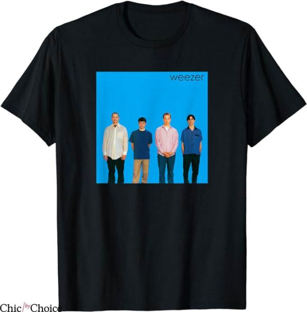 Album Cover T-Shirt Weezer Blue Album T-Shirt Music