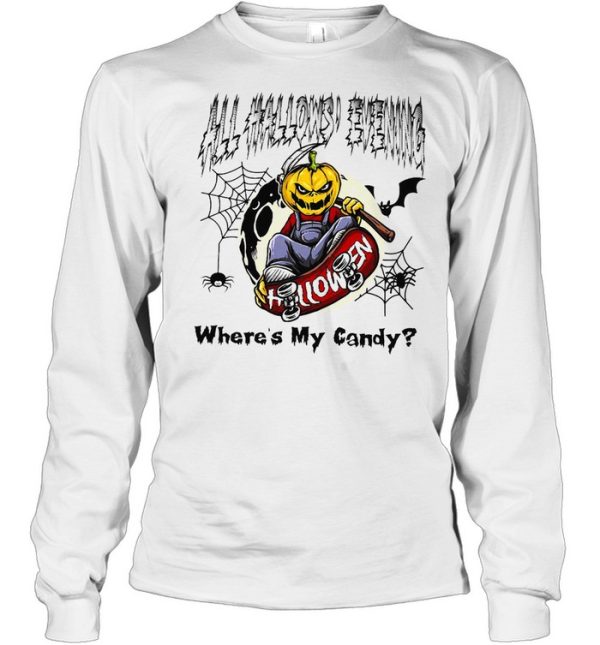 All Hallows Evening Halloween Where’s My Candy T-shirt