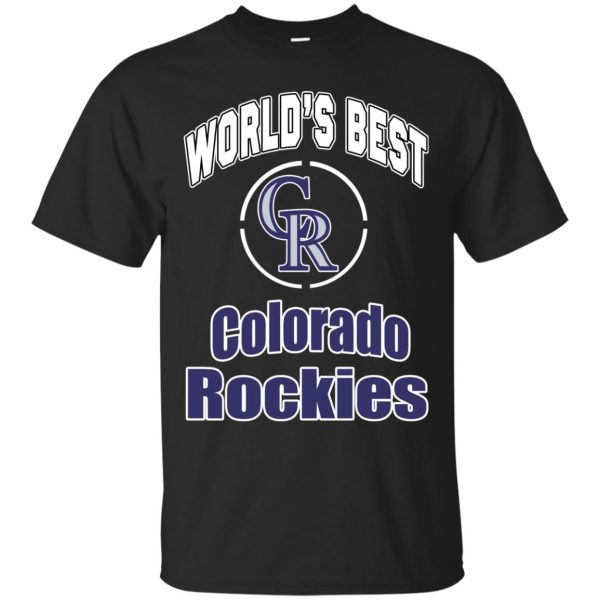 Amazing World’s Best Dad Colorado Rockies T Shirt