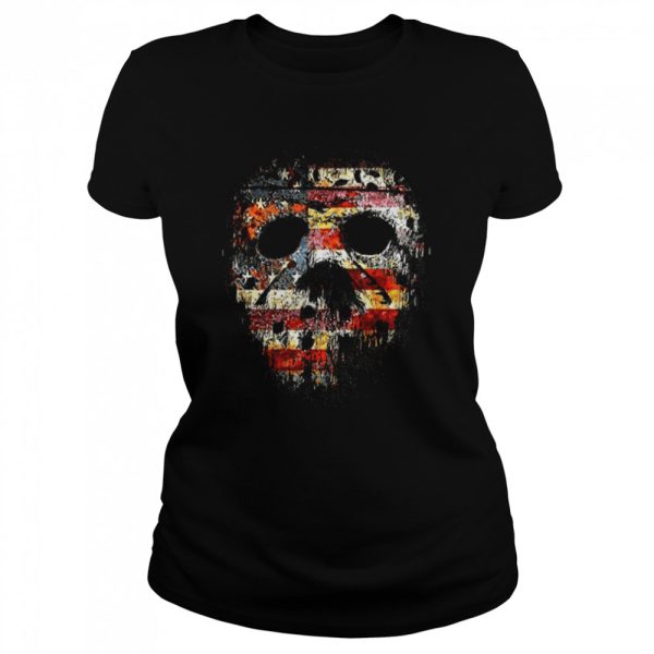 American Jason America Flag Mask Halloween shirt