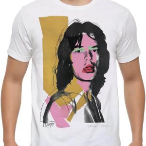 Andy Warhol T-Shirt Mick Jagger By Andy Warhol Tee Movie