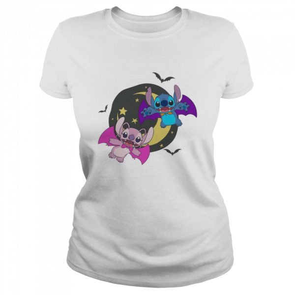 Angel Couple Stitch Halloween shirt