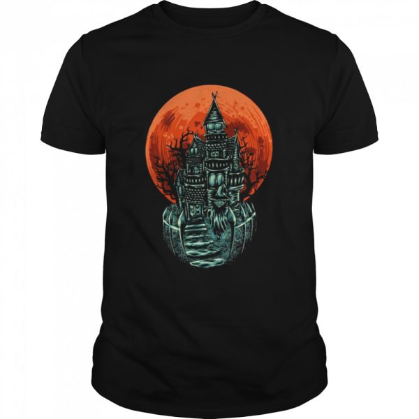 Animated Design Haunted House Halloween shirt