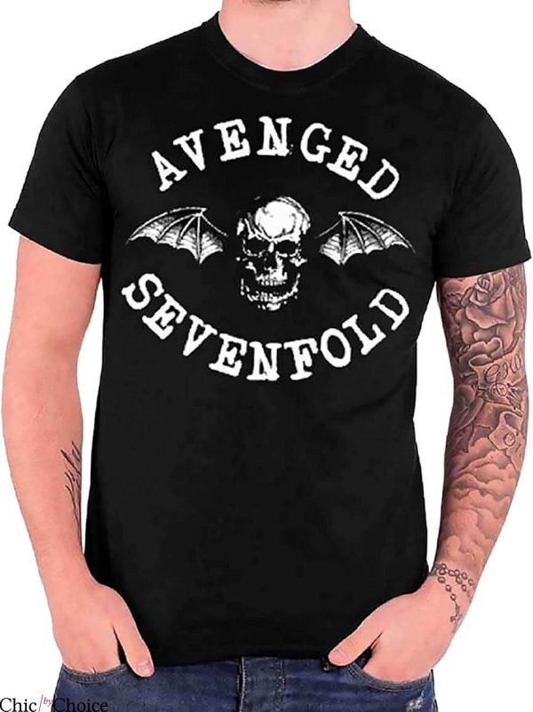 Avenged Sevenfold T-Shirt Deathbat Crest Logo