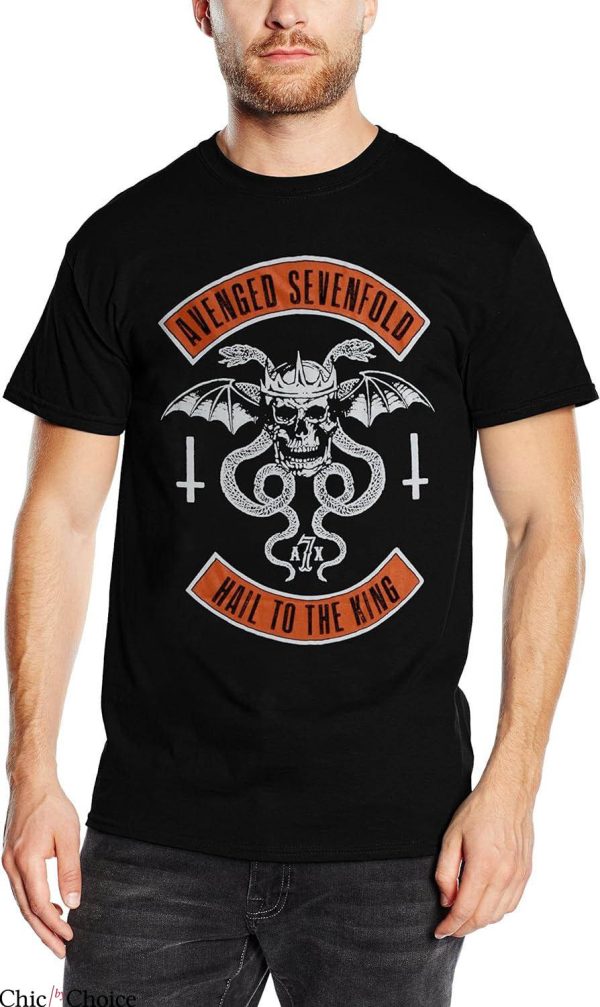 Avenged Sevenfold T-Shirt Hail To The King Band Logo