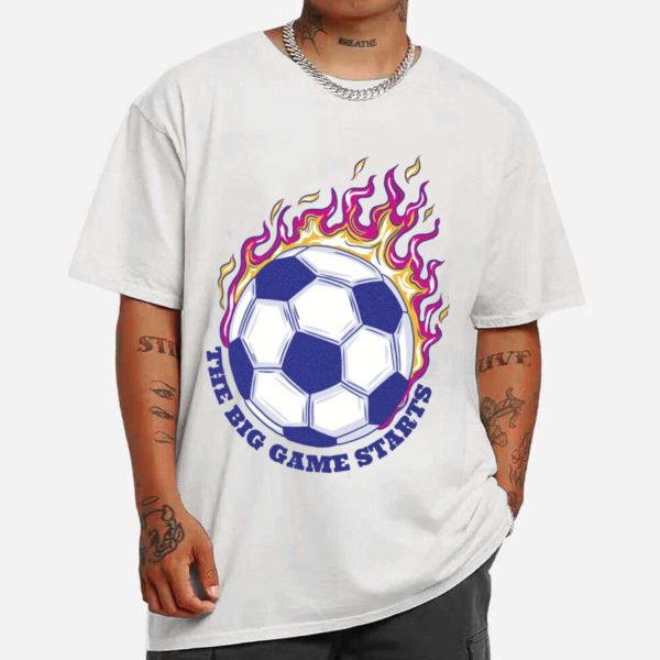 Awesome Soccer Ball On Fire T-shirt