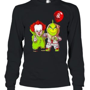 Baby Pennywise And Baby Grinch Merry Christmas Shirt 2 Baby Pennywise And Baby Grinch Merry Christmas Shirt 3