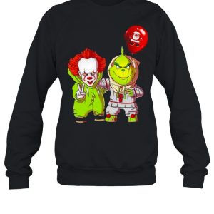 Baby Pennywise And Baby Grinch Merry Christmas Shirt 3 Baby Pennywise And Baby Grinch Merry Christmas Shirt 4