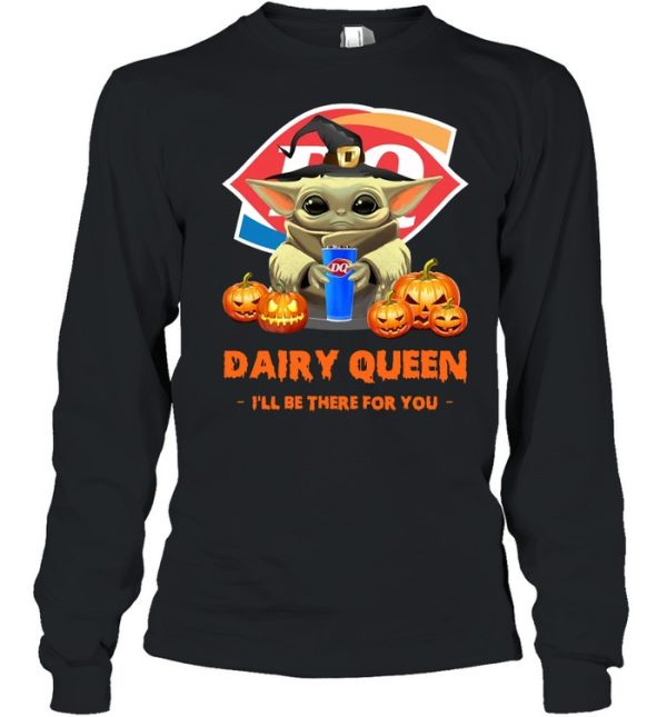 Baby Yoda Witch Hug Dairy Queen I’ll Be There For You Halloween shirt