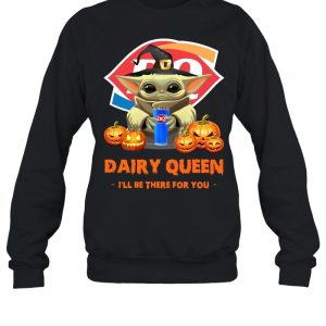 Baby Yoda Witch Hug Dairy Queen I'll Be There For You Halloween shirt 3