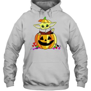 Baby Yoda in pumpkin happy Halloween shirt 4 Baby Yoda in pumpkin happy Halloween shirt 5