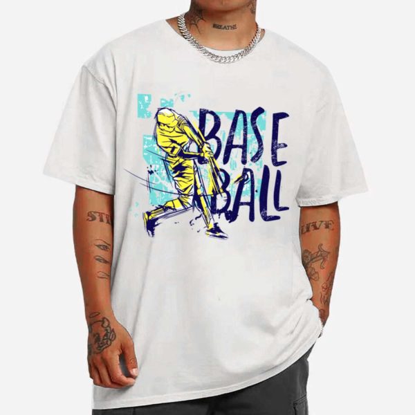 Baseball Grunge Colored T-shirt