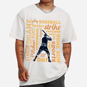 Baseball Player And Quotes T-shirt Baseball Player And Quotes T-shirt