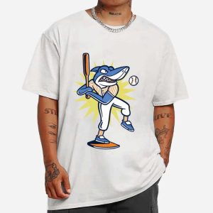 Baseball Player Shark T-shirt Baseball Player Shark T-shirt