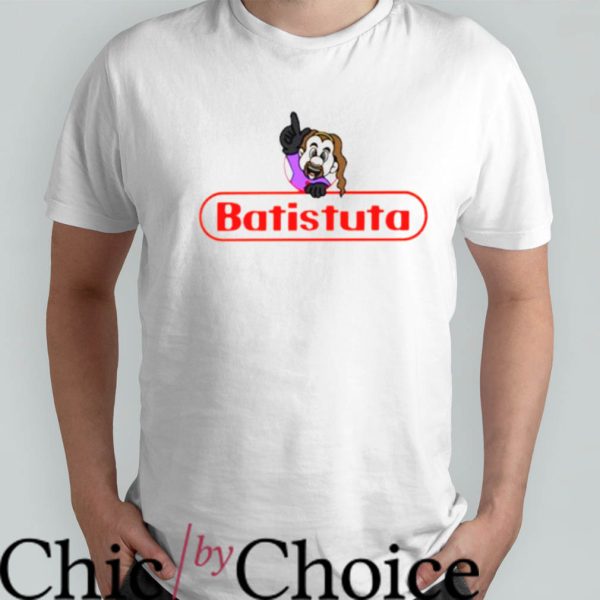 Batistuta Fiorentina T-Shirt Cute Chibi Footballer