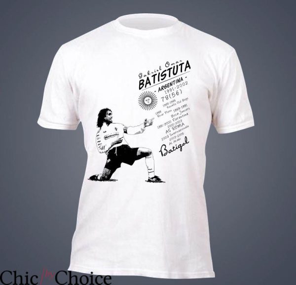 Batistuta Fiorentina T-Shirt Gabriel Oman Argentina