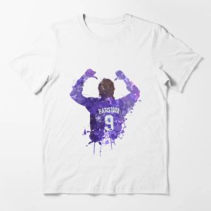 Batistuta Fiorentina T-Shirt Number 9 Winner Footballer