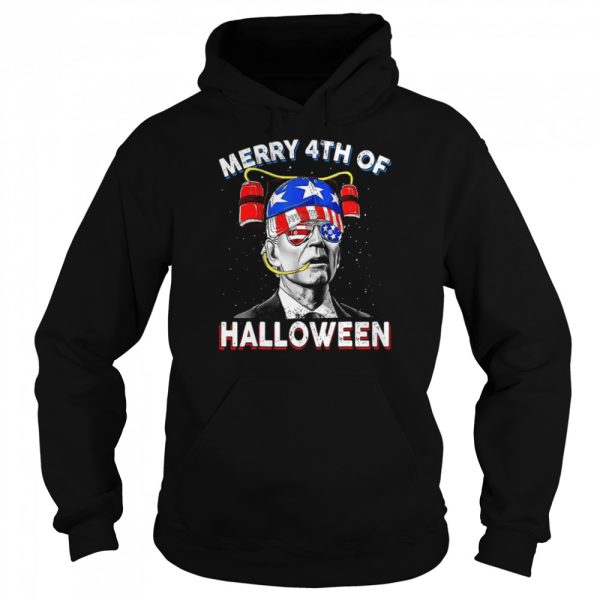 Biden Drink Beer 4th Of July Merry 4th Of Halloween Joe Biden Halloween T Shirt