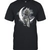 Black Cat Sit On The Moon Halloween Shirt