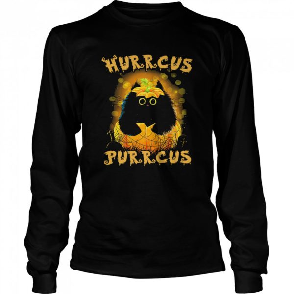 Black Cat hurrcus purrcus Halloween shirt