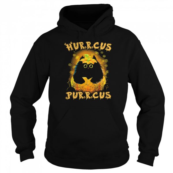 Black Cat hurrcus purrcus Halloween shirt