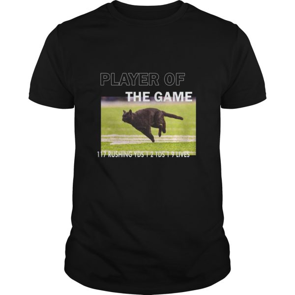 Black Cat play of the game 117 Rushing YDS 12 TDS 19 Lives shirt