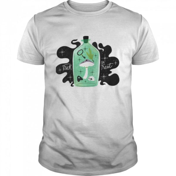 Bottle Lab Mushroom Treat Halloween shirt