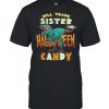 Boys Halloween t-rex Will Trade Sister for Candy Matching shirt