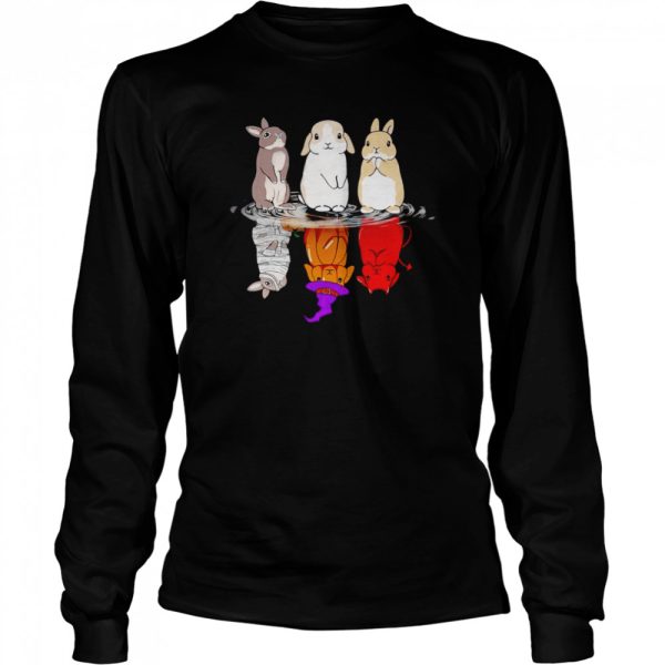 Bunny reflection water Halloween shirt