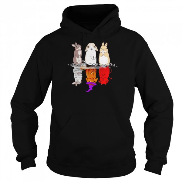 Bunny reflection water Halloween shirt