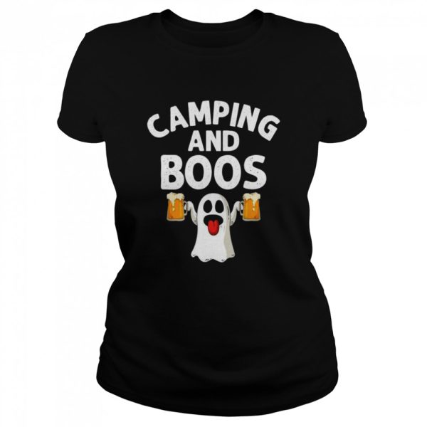 Camping And Boos Halloween Ghost Beer Camping shirt