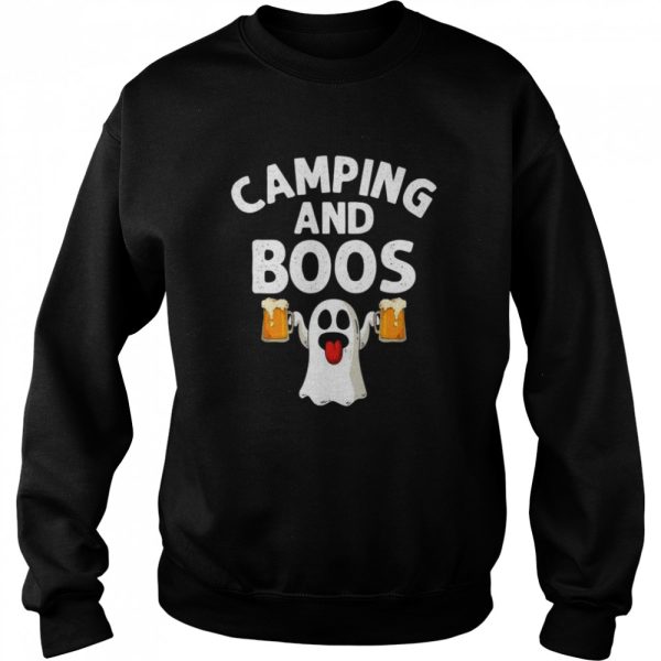 Camping And Boos Halloween Ghost Beer Camping shirt